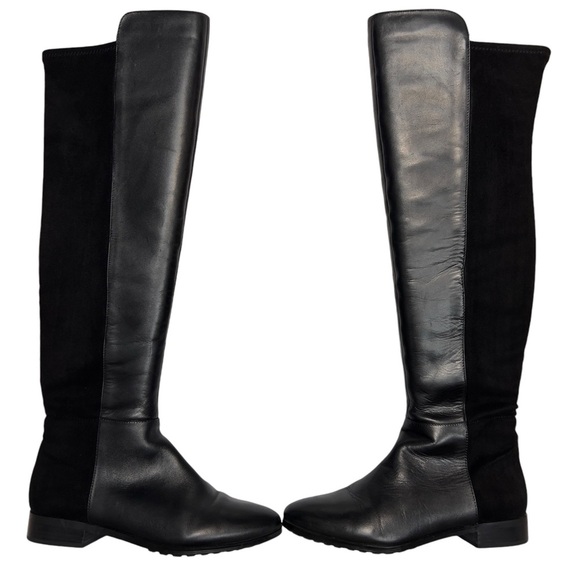 WHBM Over The Knee Tall Rowan Black Strap Equestrian Riding Winter Chic Boot - Picture 5 of 16